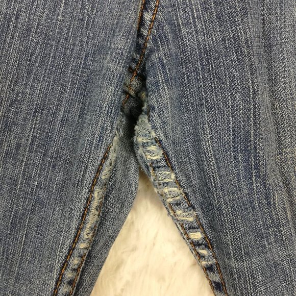 BKE Womens Jeans Wendi Boot Cut Blue Denim Distressed Medium Wash Stretch 28 - Picture 10 of 13